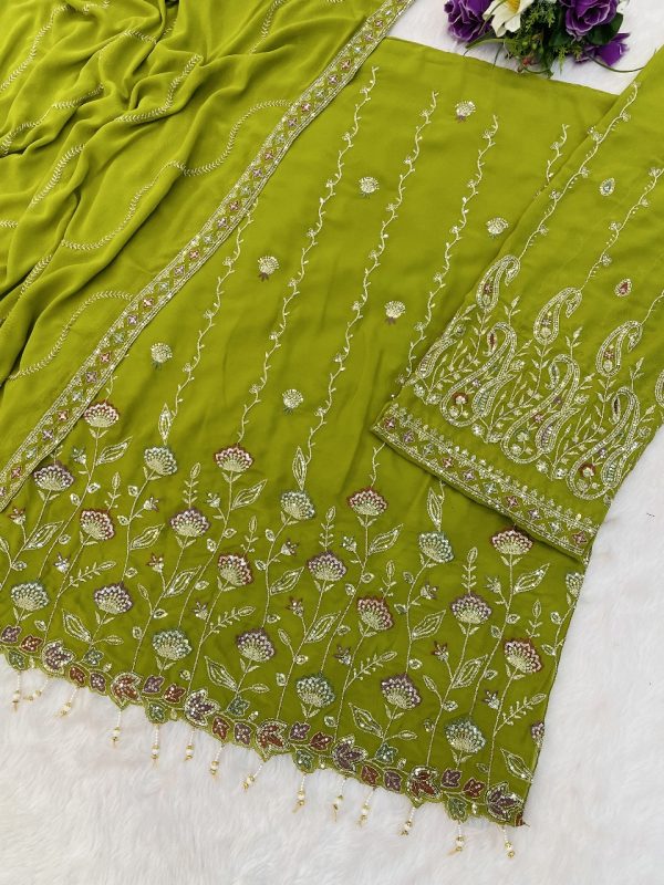 TAWAKKAL FABRICS TF 1315 F GEORGETTE SALWAR KAMEEZ