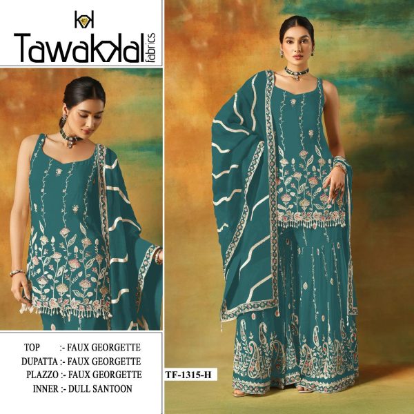 TAWAKKAL FABRICS TF 1315 H GEORGETTE SALWAR KAMEEZ