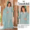 TAWAKKAL FABRICS TF 1316 A ORGANZA SALWAR SUITS