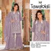 TAWAKKAL FABRICS TF 1316 B ORGANZA SALWAR SUITS