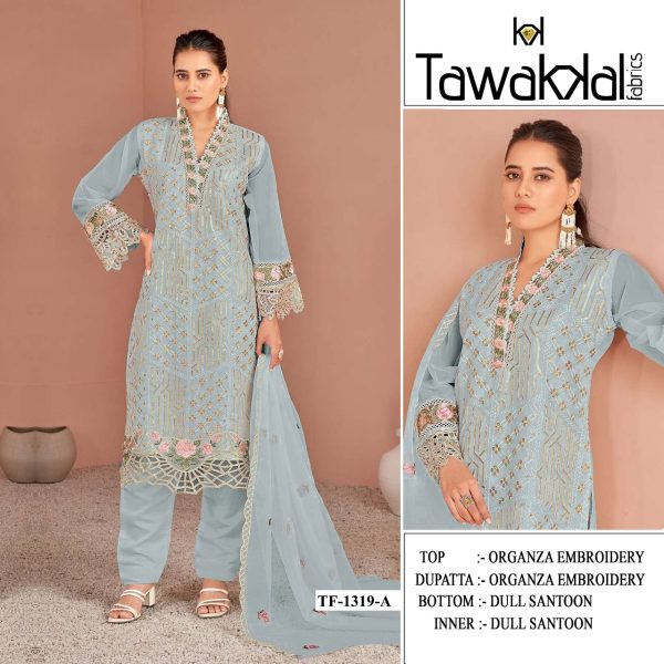 TAWAKKAL FABRICS TF 1319 A PAKISTANI SALWAR KAMEEZ