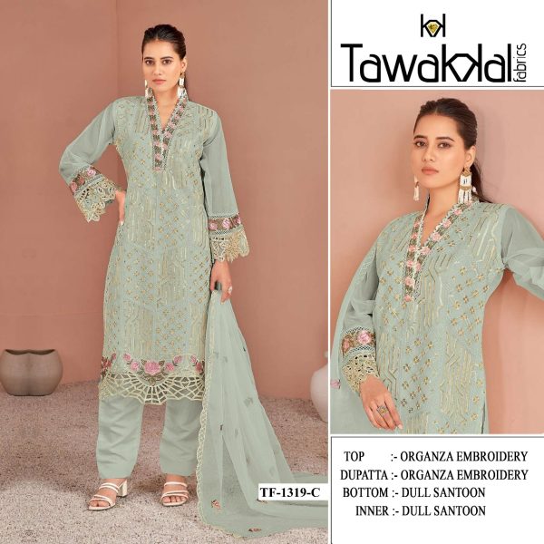 TAWAKKAL FABRICS TF 1319 C PAKISTANI SALWAR KAMEEZ