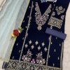 TAWAKKAL FABRICS TF 1320 B PAKISTANI VELVET SUITS