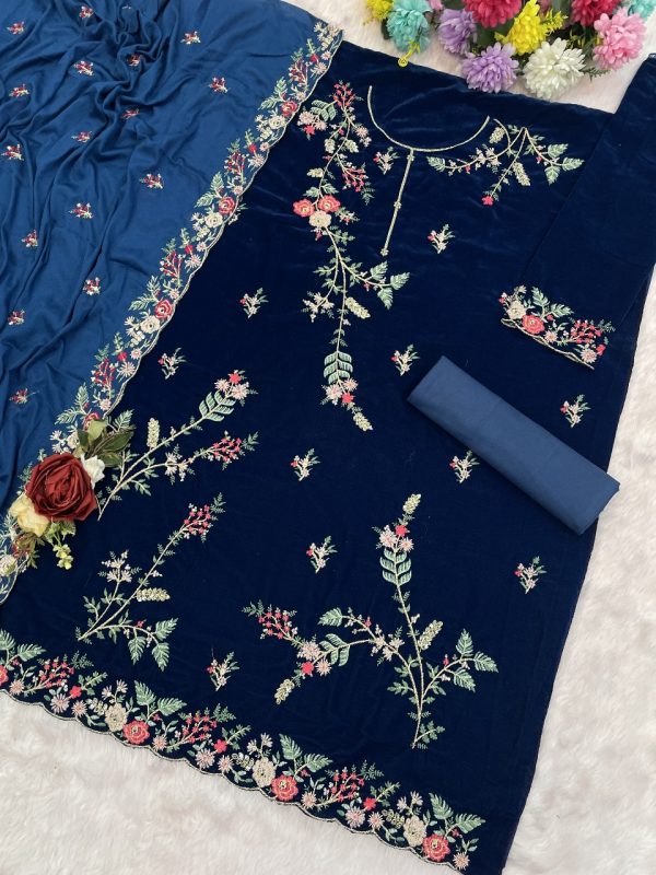 TAWAKKAL FABRICS TF 1321 F VELVET SALWAR KAMEEZ