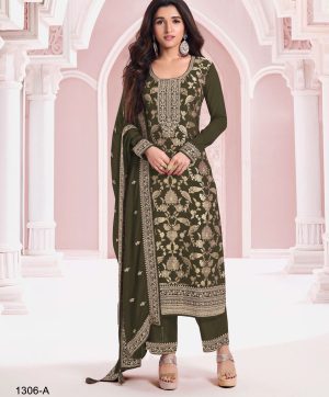 VINAY FASHION 1306 A PURE JACQUARD SUIT WHOLESALE