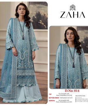 ZAHA 014 GEORGETTE EMBROIDERED SALWAR KAMEEZ