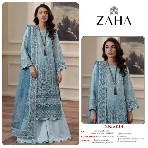 ZAHA 014 GEORGETTE EMBROIDERED SALWAR KAMEEZ