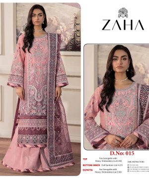 ZAHA 015 GEORGETTE EMBROIDERED SALWAR KAMEEZ