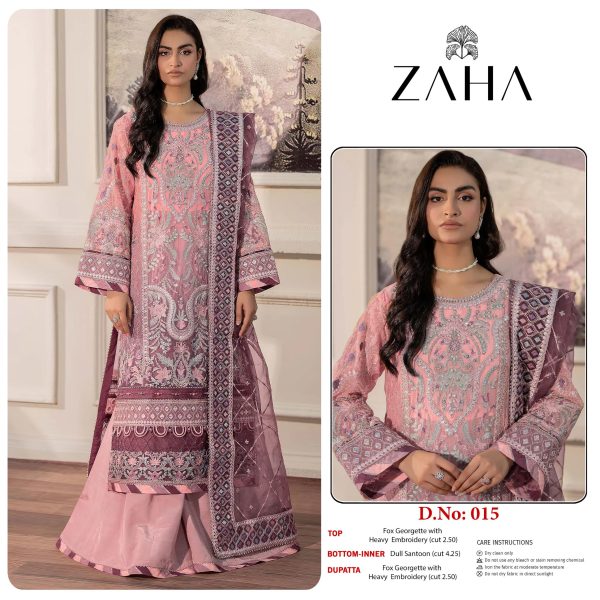 ZAHA 015 GEORGETTE EMBROIDERED SALWAR KAMEEZ