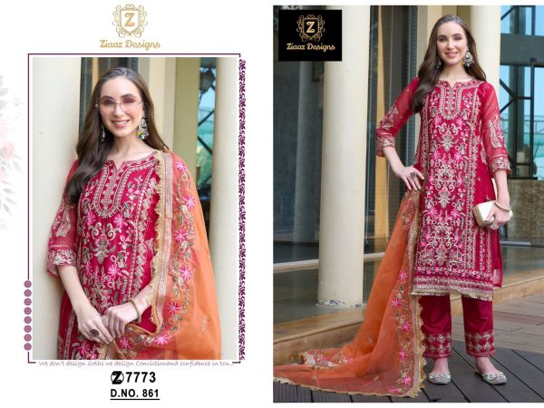 ZIAAZ DESIGNS 861 PAKISTANI SALWAR KAMEEZ