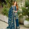 AD 213 BLUE DESIGNER SALWAR KAMEEZ