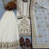 AD 213 WHITE DESIGNER SALWAR KAMEEZ