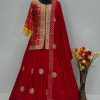 KF 1709 RED LEHENGA WHOLESALER ONLINE