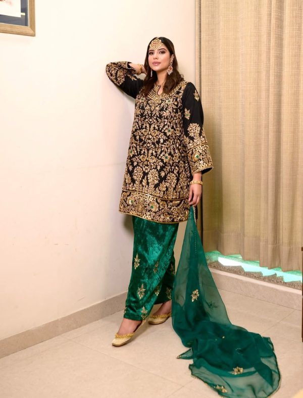 LC 1412 VELVET DESIGNER ETHNIC WEAR