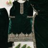 LG 2023 BEAUTIFUL GREEN VELVET SALWAR KAMEEZ