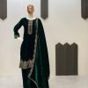 LG 2023 BEAUTIFUL GREEN VELVET SALWAR KAMEEZ