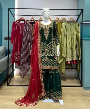 LM 01 DESIGNER SHARARA OUTFIT FOR HER