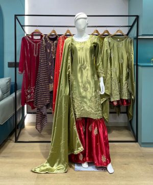 LM 02 DESIGNER SHARARA DRESS