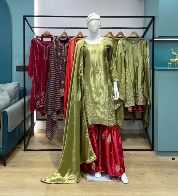 LM 02 DESIGNER SHARARA DRESS