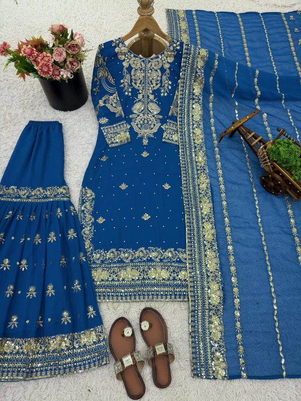 NSR 878 SHARARA DRESSES WHOLESALER