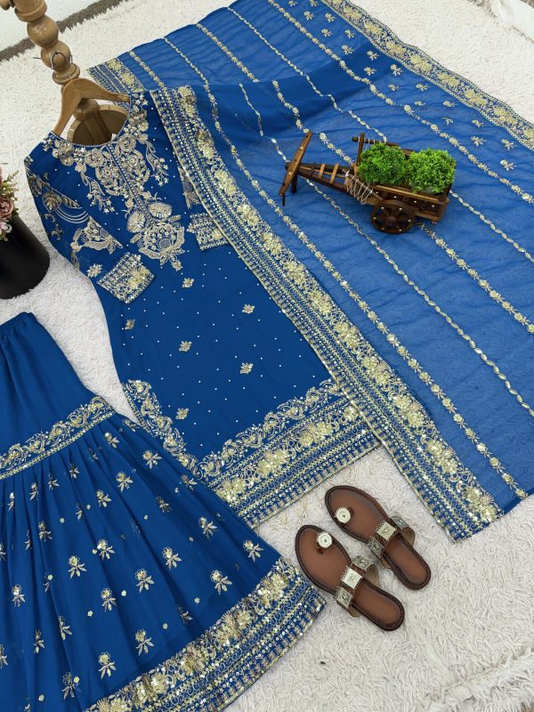 NSR 878 SHARARA DRESSES WHOLESALER