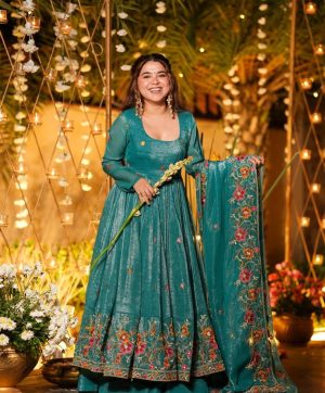 NSR 880 BLUE DESIGNER GOWN COLLECTION