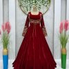 RTC 5640 VELVET GOWN WITH KOTI