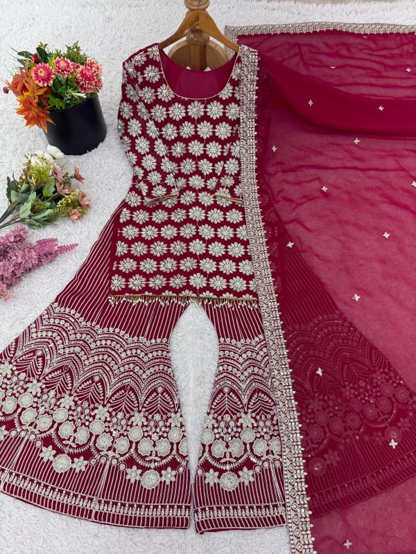 SR 1693 SHARARA DESIGNER OUTFIT FOR WEDDINGS