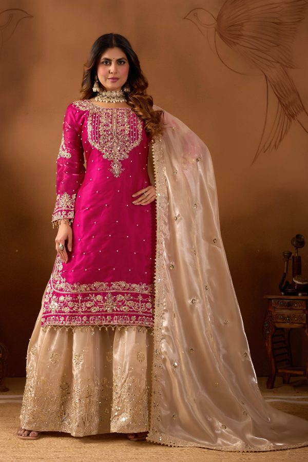 SR 1694 PINK DESIGNER SALWAR KAMEEZ