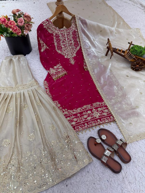 SR 1694 PINK DESIGNER SALWAR KAMEEZ