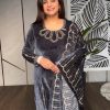 SRK 5211 GREY VELVET SALWAR KAMEEZ