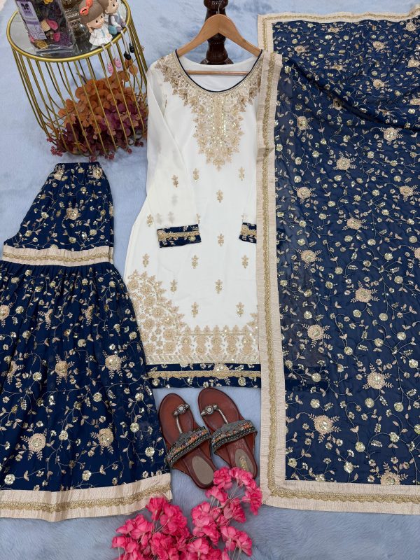 AD 218 PARTY WEAR PLAZZO SUITS COLLECTION