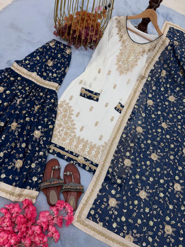 AD 218 PARTY WEAR PLAZZO SUITS COLLECTION