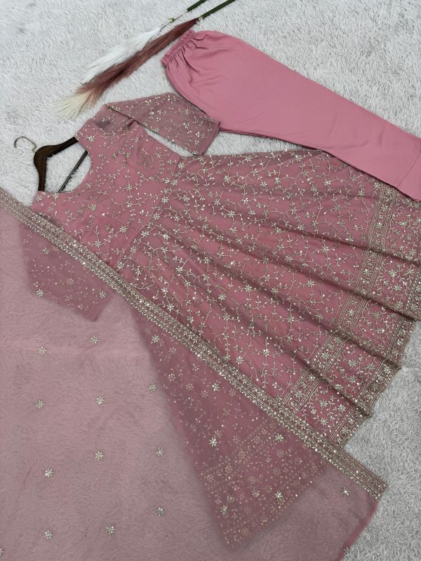 DHK 1375 READY TO WEAR SEQUENCE WORK ANARKALI