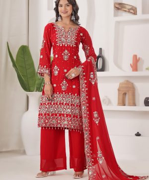 JD 588 D GEORGETTE PLAZZO SUITS WHOLESALE