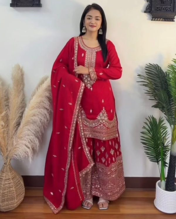 PD 1136 E CHINON SILK PLAZZO SUITS WHOLESALE