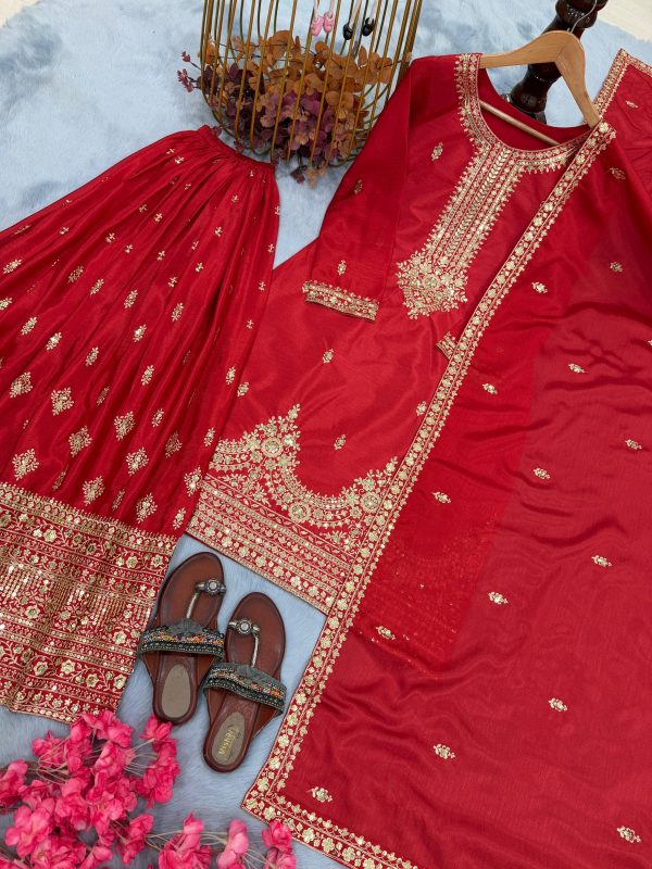 PD 1136 E CHINON SILK PLAZZO SUITS WHOLESALE