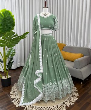 QRC 382 TRENDING GEORGETTE LEHENGA CHOLI ONLINE