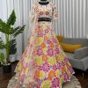 QRC 383 TRENDING FANCY GEORGETTE LEHENGA CHOLI