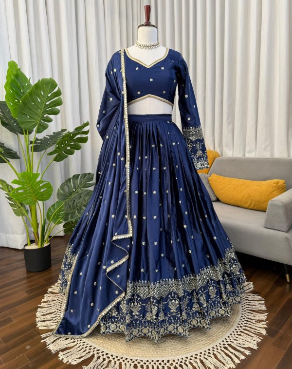 QRC 384 B JAPAN SATIN LEHENGA CHOLI ONLINE