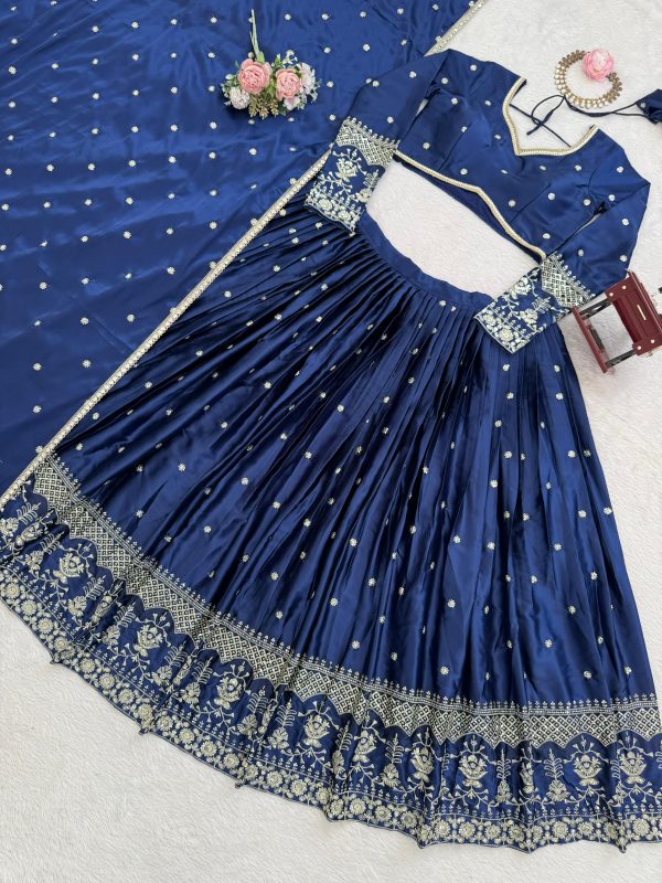 QRC 384 B JAPAN SATIN LEHENGA CHOLI ONLINE