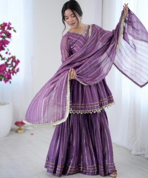 SRK 5300 D TRENDING SHARARA PLAZZO SUITS