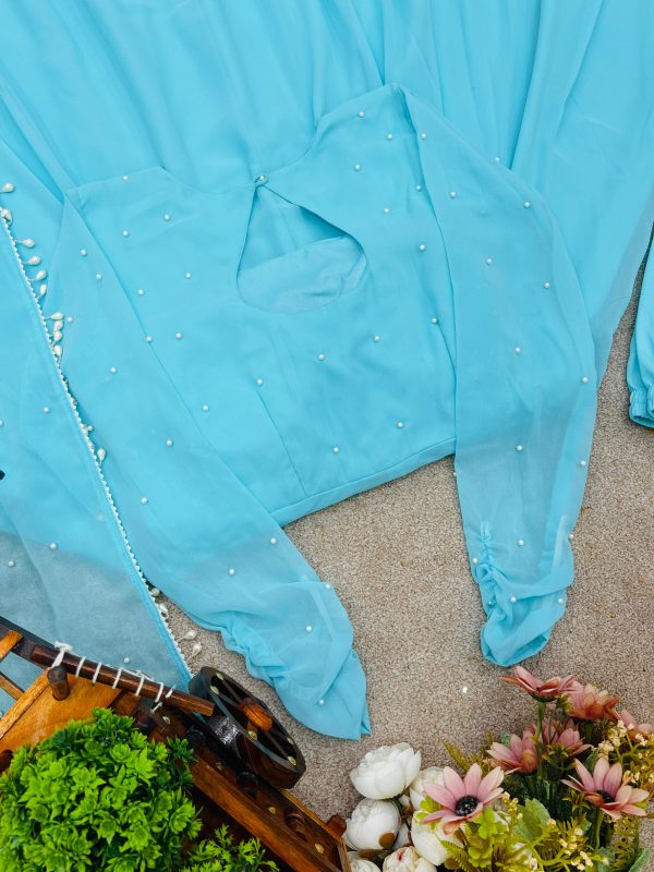 SRK 5312 FANCY GEORGETTE GOWN WHOLESALE