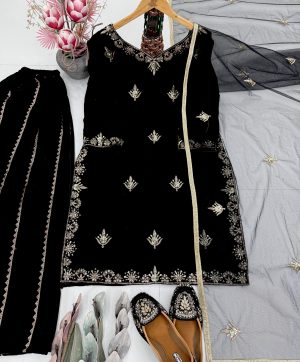 ST 230 VELVET TRENDING SHARARA SUITS WHOLESALE