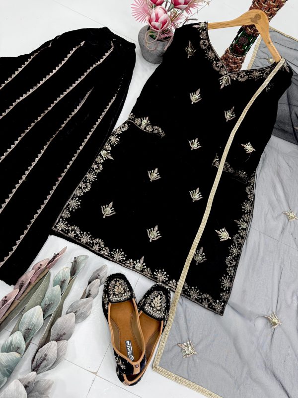 ST 230 VELVET TRENDING SHARARA SUITS WHOLESALE