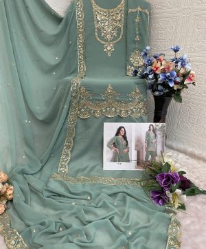 TAWAKKAL FABRICS 5102 B GEORGETTE SALWAR KAMEEZ