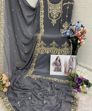 TAWAKKAL FABRICS 5102 D GEORGETTE SALWAR KAMEEZ