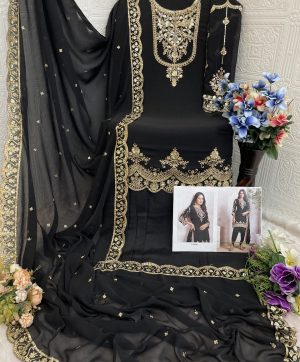 TAWAKKAL FABRICS 5102 E GEORGETTE SALWAR KAMEEZ