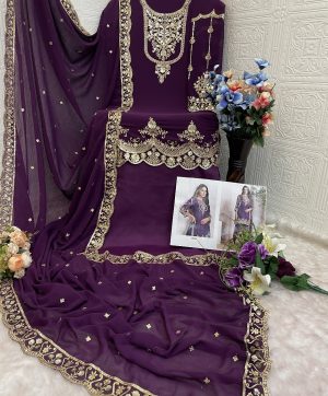 TAWAKKAL FABRICS 5102 F GEORGETTE SALWAR KAMEEZ