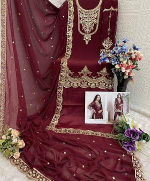 TAWAKKAL FABRICS 5102 G GEORGETTE SALWAR KAMEEZ